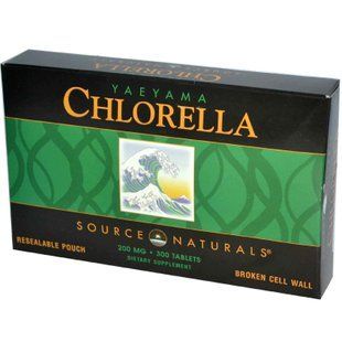 Хлорела (Yaeyama Chlorella), Source Naturals, 200 мг, 300 таблеток SNS-01929 фото