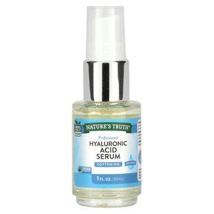 Сироватка для обличчя з гіалуроновою кислотою, Hyaluronic Acid Serum, Nature's Truth, без запаху, 30 мл NTH-10762 фото