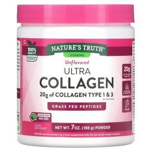 Колаген, Ultra Collagen, Nature's Truth, порошок, без ароматизаторів, 198 г NTH-11214 фото
