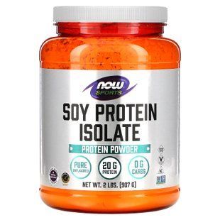 Ізолят соєвого протеїну, Soy Protein Isolate, Now Foods, Sports, порошок, чистий, без смаку, 907 г NOW-02152 фото