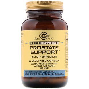 Здоров'я простати (Prostate Support), Solgar, Gold Specifics, 60 вегетаріанських капсул SOL-02295 фото