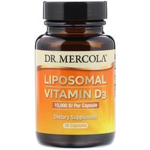 Вітамін D3 ліпосомальний, Liposomal Vitamin D3, Dr. Mercola, 10 000 МО, 30 капсул MCL-03148 фото