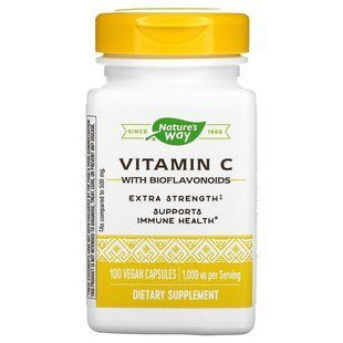 Вітамін C з биофлавоноїдами, Vitamin C, Nature's Way, 1000 мг, 100 веганських капсул NWY-15464 фото