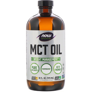 Масло МСТ для схуднення, MCT Oil, Now Foods, Sports, без смаку, 473 мл NOW-02211 фото