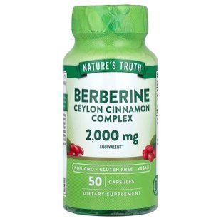 Берберін з цейлонською корицею, Berberine Ceylon Cinnamon Complex, Nature's Truth, комплекс, 2000 мг, 50 капсул NTH-12356 фото