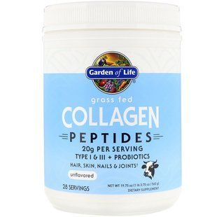 Пептиди колагену, Grass Fed Collagen Peptides, Garden of Life, без смаку, порошок, 560 г GOL-12459 фото