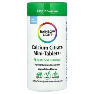 Цитрат кальцію (Calcium Citrate), Rainbow Light, 120 міні таблеток RLT-20211 фото