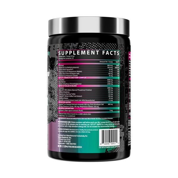 Outlift Amped - 440.3g Strawberry Watermelon 2023-10-6537 фото