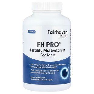 Репродуктивне здоров'я чоловіків, FH Pro for Men, Fairhaven Health, мультивітаміни, 180 капсул FHH-00218 фото