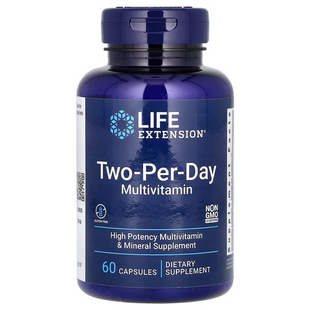 Мультивітаміни "Дві капсули в день", Two-Per-Day Multivitamin, Life Extension, 60 капсул LEX-23176 фото