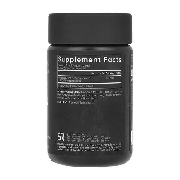 Vitamin K2 100mcg - 60 veggie softgels 2023-10-6171 фото