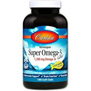 Риб'ячий жир (Омега 3), Super Omega-3, Carlson, норвезький, 180 капсул CAR-15320 фото