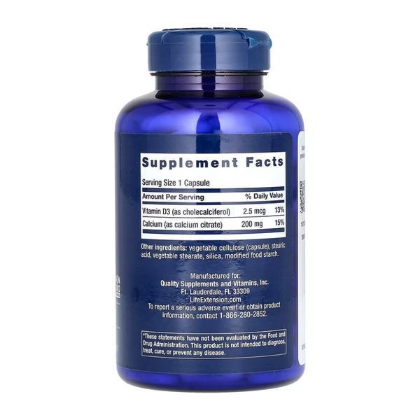 Calcium Citrate with Vitamin D - 200 caps 2023-10-5210 фото