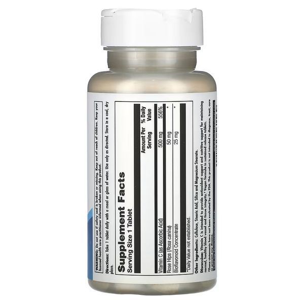 C 500 + Rose Hips & Bioflavonioids Sustained Release - 100 tabs 2023-10-4417 фото