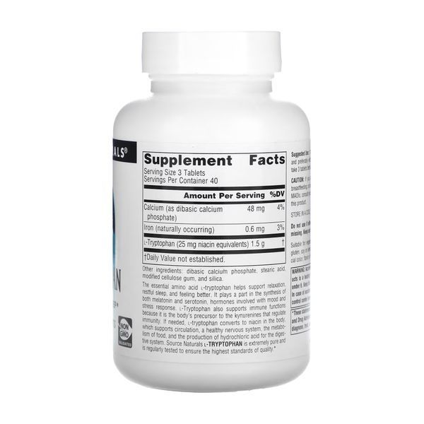 L-Tryptophan 500mg - 120 tabs 2023-10-2699 фото