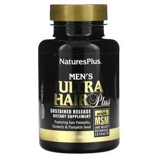 Вітаміни для волосся для чоловіків, Men's Ultra Hair Plus, Nature's Plus, 60 таблеток із уповільненим вивільненням NAP-04832 фото